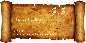 Flora Bajnok névjegykártya